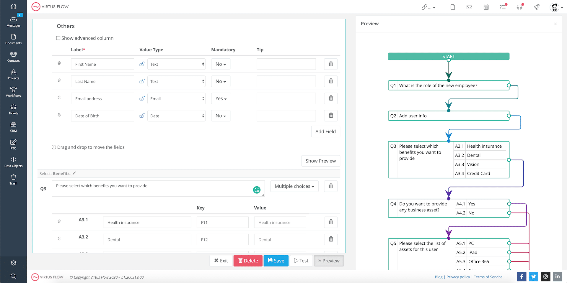 No-Code Dynamic Forms Builder Software | Virtus Flow