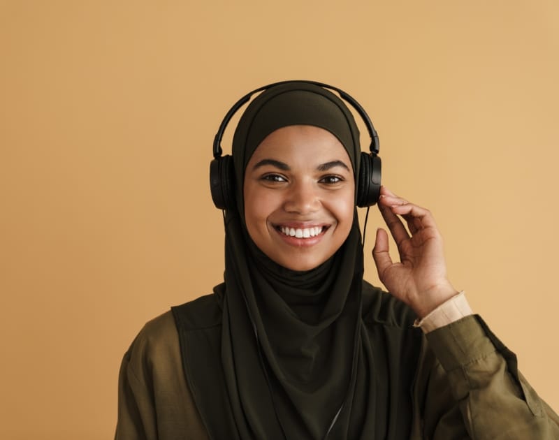 beautiful girl yellow background